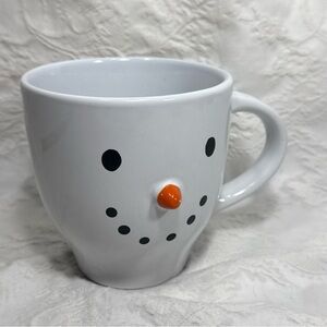 NEW Snowman Large Mug 20 oz Winter Snow Man Face Carrot 3D Nose Greenbrier Inter